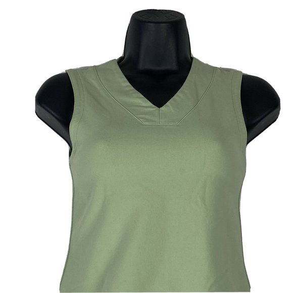 Lululemon V Neck Sleeveless Tank Top Gree Size 2/4 - Picture 3 of 8